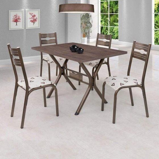 Imagem de Conjunto de Mesa com 4 Cadeiras Luna