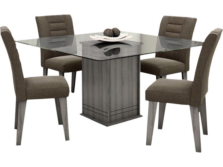 Imagem de Conjunto de Mesa com 4 Cadeiras Movale