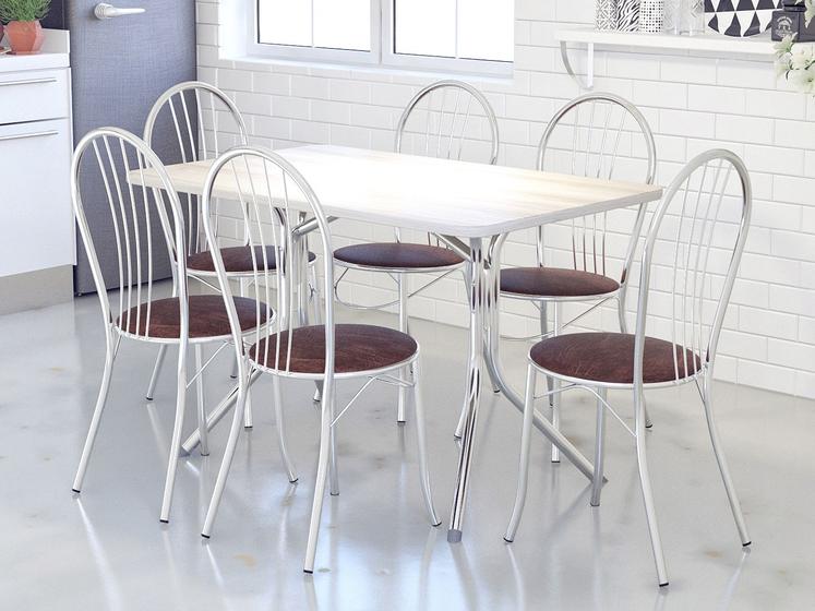 Imagem de Conjunto de Mesa com 6 Cadeiras Brigatto