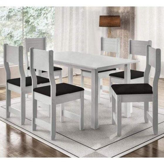 Imagem de Conjunto de Mesa com 6 Cadeiras Dallas Indekes