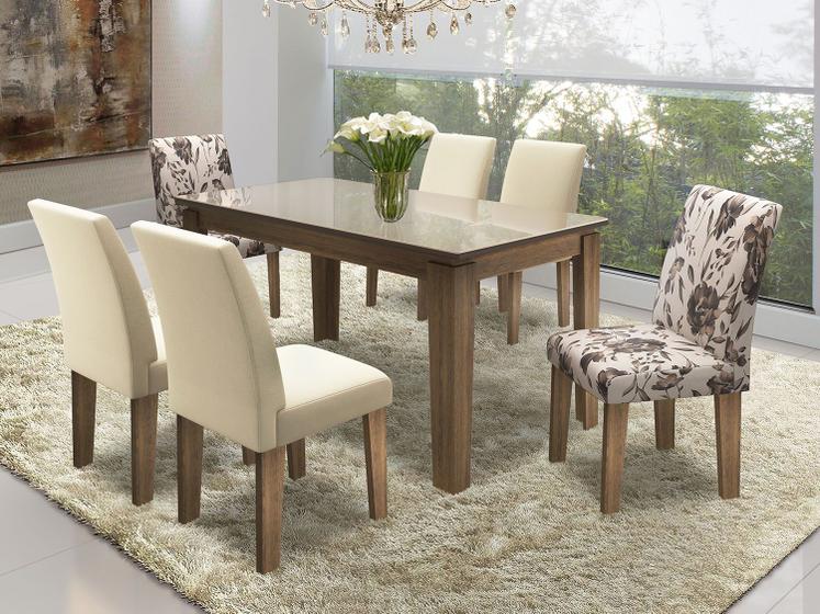 Imagem de Conjunto de Mesa com 6 Cadeiras