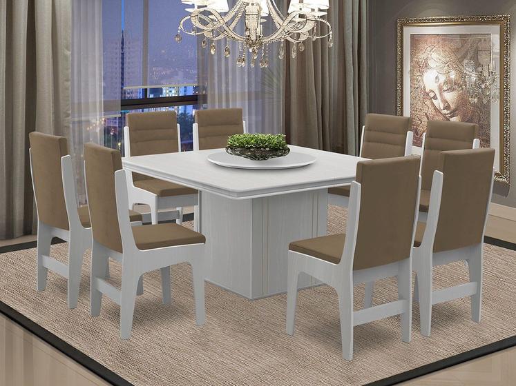 Imagem de Conjunto de Mesa com 8 Cadeiras