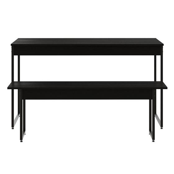 Imagem de Conjunto de Mesa de Jantar com Banco Studio Preto