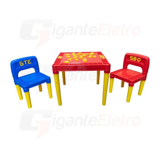 Imagem de Conjunto De Mesa E Cadeiras Didáticas E Educativas Titec