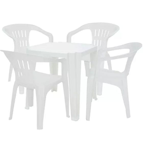 Imagem de Conjunto de Mesa e Cadeiras Tramontina PlAstico