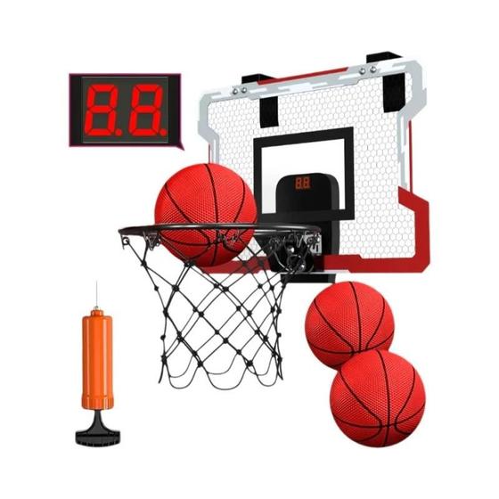 Imagem de Conjunto de Mini Cesta de Basquete Infantil - Para Interiores e Exteriores (3 a 12 anos)