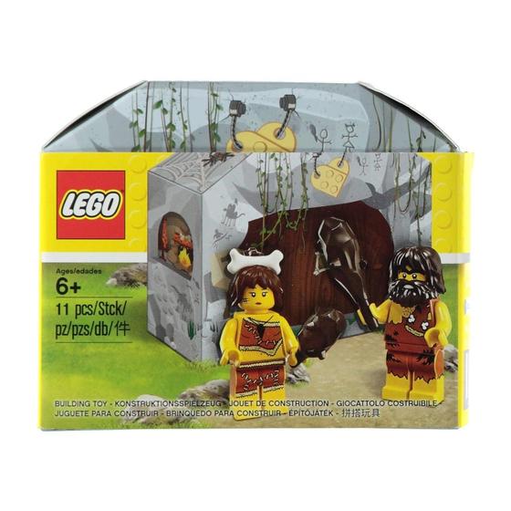 Imagem de Conjunto de minifiguras LEGO Caveman & Cavewoman com Cave +2 clubes