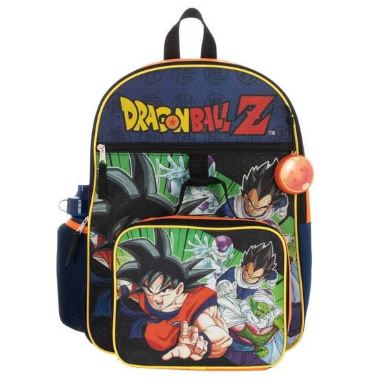 Imagem de Conjunto de mochilas Bioworld Dragon Ball Z para crianças com material escolar