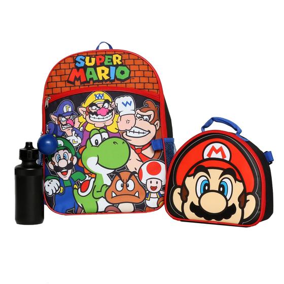 Imagem de Conjunto de mochilas Nintendo Super Mario Bros. para crianças 16