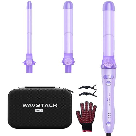 Imagem de Conjunto de modeladores Wavytalk Curlmaker Pro Rotating Purple