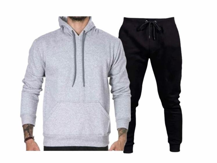 Imagem de Conjunto de Moletom  Blusa de frio + Calça de moletom Masculino e Feminino Abrigo agasalho RF 03