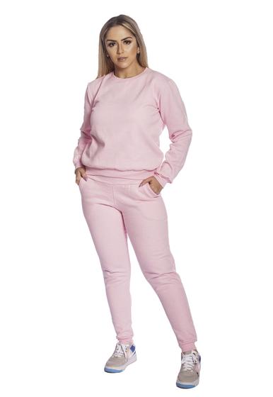 Imagem de Conjunto de Moletom Fechado Autem Originals Basico Liso Flanelado com Punhos