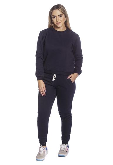 Imagem de Conjunto de Moletom Fechado Autem Originals Basico Liso Flanelado com Punhos