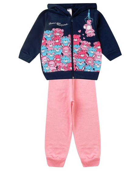 Imagem de Conjunto De Moletom Infantil Com Capuz Kappes Azul
