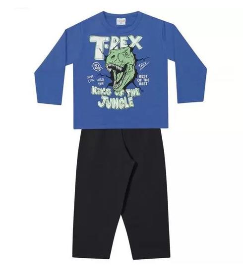 Imagem de Conjunto de Moletom Infantil T-REX - Fakini - For Fun - menino