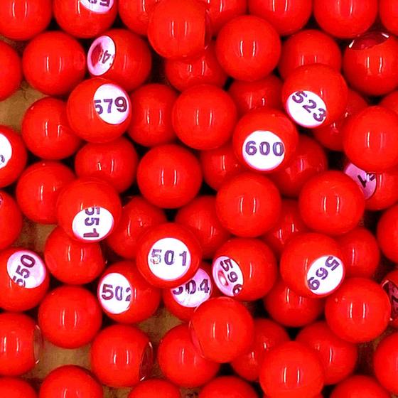 Imagem de Conjunto de números de bolas de sorteio Tapp Collections (501-600) 22 mm