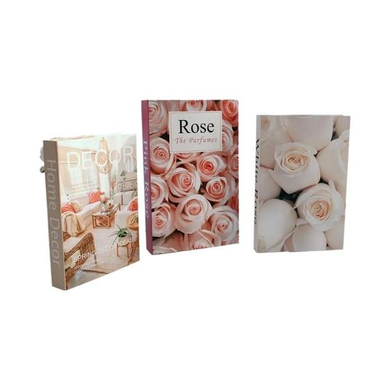 Imagem de Conjunto de Ornamentos de Livros Falsos para Decoração de Casa e Estante