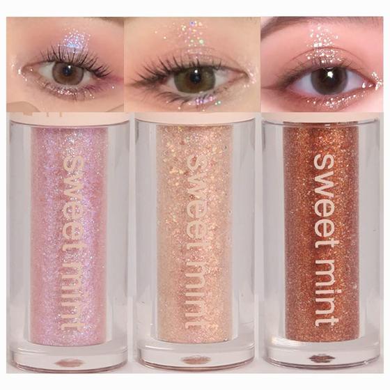 Imagem de Conjunto de palitos de sombra para olhos Liquid Sparkling Glitter SUAKE, 3 unidades