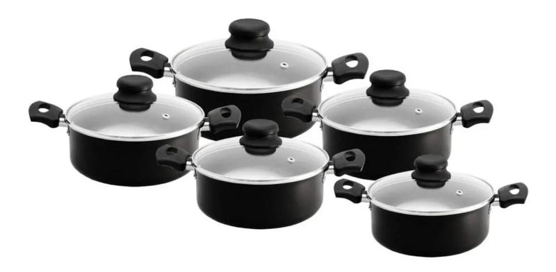 Conjunto de Panela Caçarola 5 Peças Antiaderente Teflon é boa?