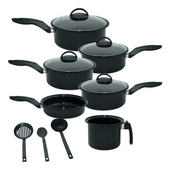 Imagem de Conjunto De Panelas Cerâmica 9 Peças Fogão Indução Cooktop