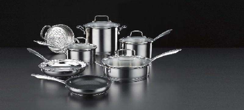 Imagem de Conjunto de Panelas Cuisinart 11 Peças em Aço Inox Profissional