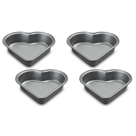 Imagem de Conjunto de Panelas Cuisinart Mini Heart 4 Peças - Pequenas e Pretas