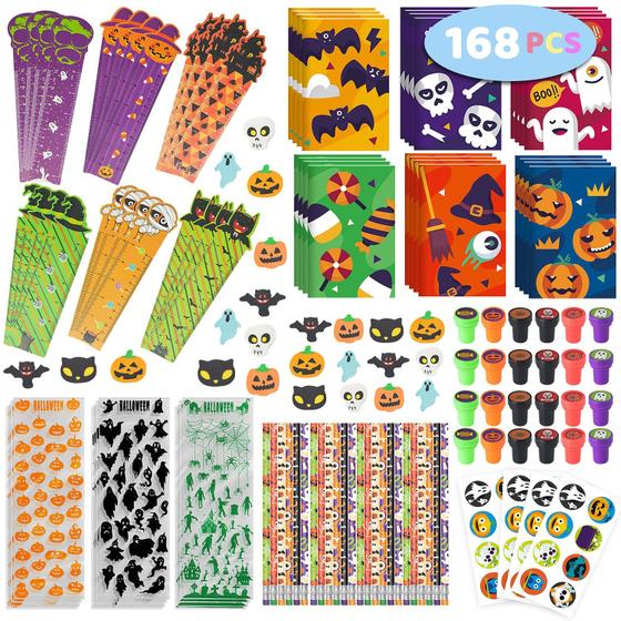 Imagem de Conjunto de papelaria Springflower Halloween 168 unidades para crianças