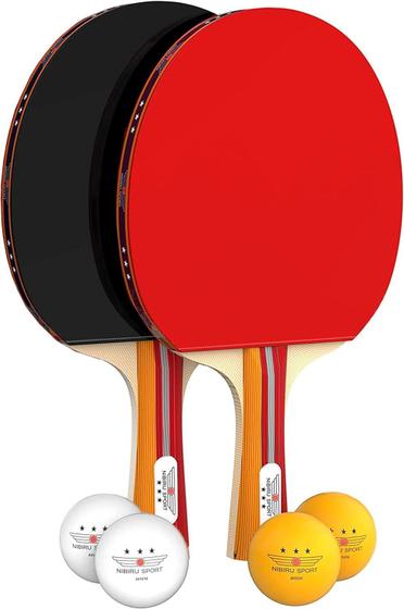 Imagem de Conjunto de pás de pingue-pongue NIBIRU SPORT Professional com 4 bolas