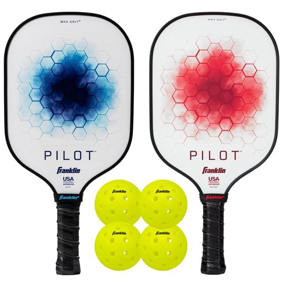 Imagem de Conjunto de pás e bolas de pickleball Franklin Sports Pilot x2