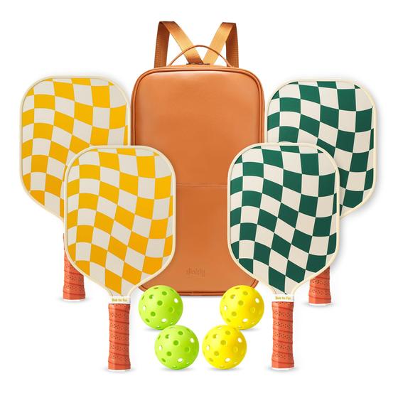 Imagem de Conjunto de pás Pickleball aprovado pela Dinkly USAPA com 4 raquetes