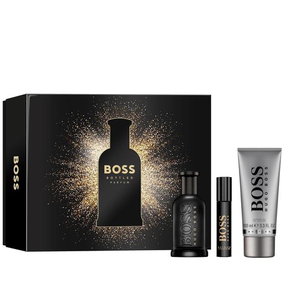 Imagem de Conjunto de perfume de presente Hugo Boss BOSS Bottled Parfum para homens, 3 peças