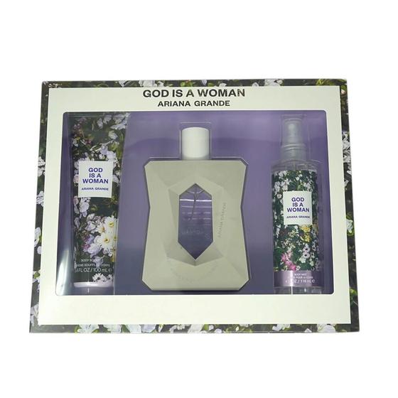 Imagem de Conjunto de perfume para presente Ariana Grande God is a Women, 100 ml, 3 unidades