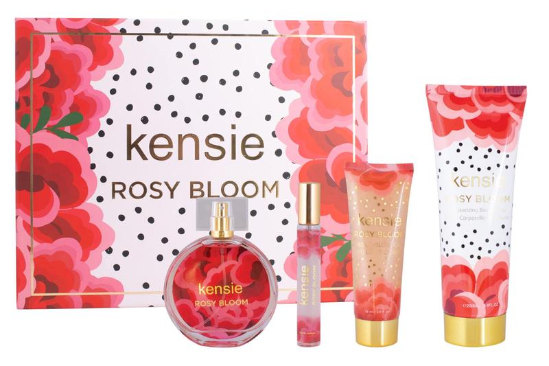 Imagem de Conjunto de perfume para presente kensie Rosy Bloom 100 ml com spray de viagem