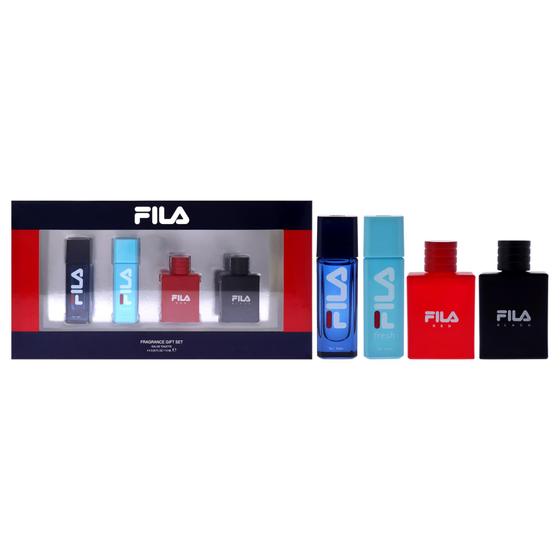 Imagem de Conjunto de perfumes Fila Variety para homens, 4 unidades, mini presente, spray EDT de 7 ml