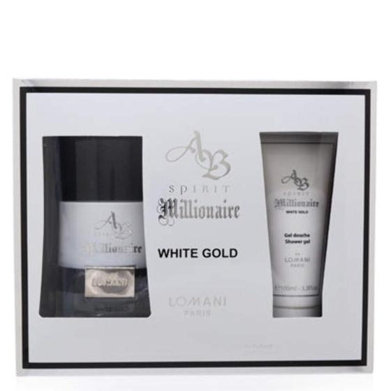 Imagem de Conjunto de Perfumes Lomani AB Spirit, Mill e White Gold para Homens