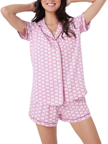 Imagem de Conjunto de Pijama Feminino Yiulangde - Estampa de Elefante Fofo