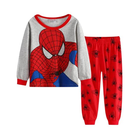 Imagem de Conjunto de Pijamas Infantil Homem-Aranha e Hulk - Manga Comprida