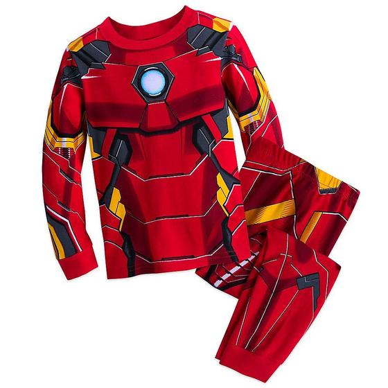 Imagem de Conjunto de pijamas Marvel Iron Man Costume PJ PALS para meninos de 5 anos