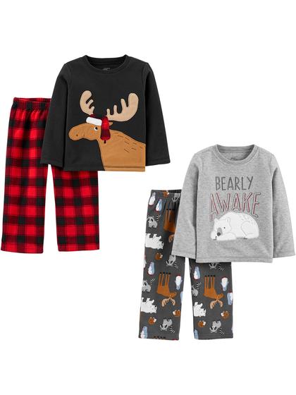 Imagem de Conjunto de pijamas Simple Joys by Carter's Boys de 12 meses em algodão/lã