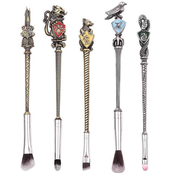 Imagem de Conjunto de pincéis de maquiagem Wokex Potter Magic Wand Design com bolsa de presente