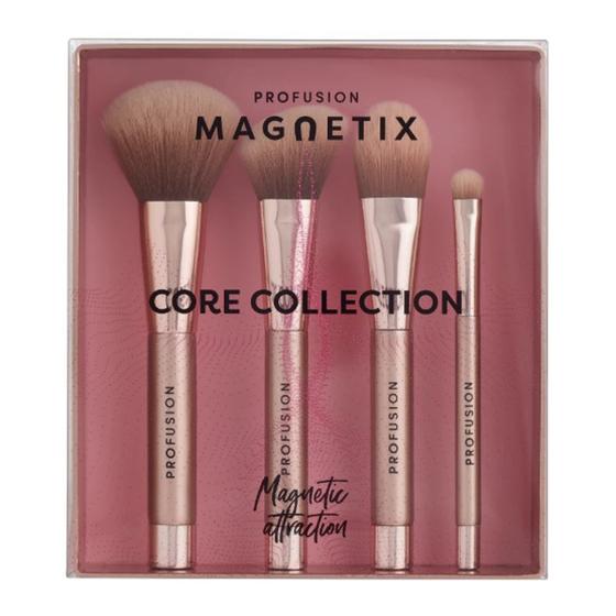 Imagem de Conjunto de Pincel Magnético Profusion Cosmetics Magnetix Core Collection - Com Suporte Metálico