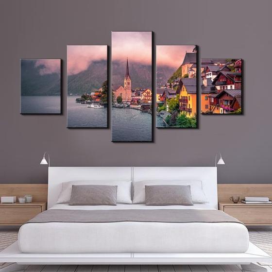 Imagem de Conjunto de pintura decorativa de 5 peças sem moldura em tela