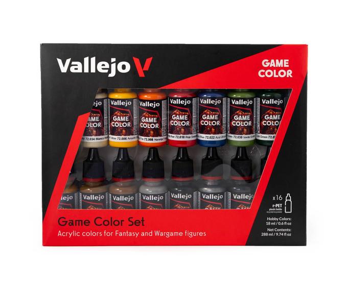 Imagem de Conjunto de pintura Vallejo Acrylic 16 cores para figuras fantásticas