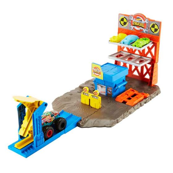 Imagem de Conjunto de Pista - Hot Wheels - Monster Trucks - Estação de Explosão - Mattel