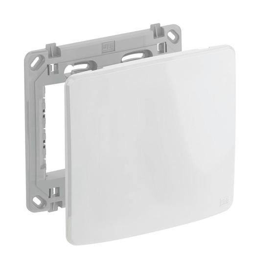 Conjunto de Placa+Suporte 4x4 -CEGA - Composé Branco - WEG Menor preço em Conjunto de Placa+Suporte 4x4 -CEGA - Composé Branco - WEG