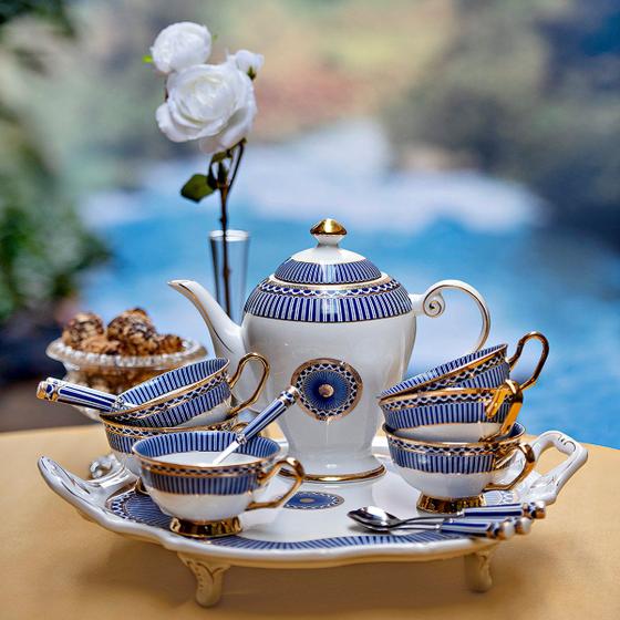 Imagem de Conjunto de Porcelanas para  chá - Royal c/ bandeja