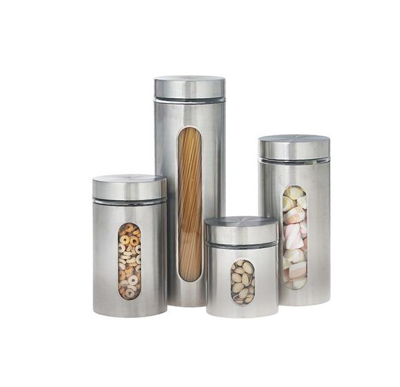 Conjunto De Pote De Vidro E Inox Hermético 4 Peças Hauskraft Menor preço em Conjunto De Pote De Vidro E Inox Hermético 4 Peças Hauskraft