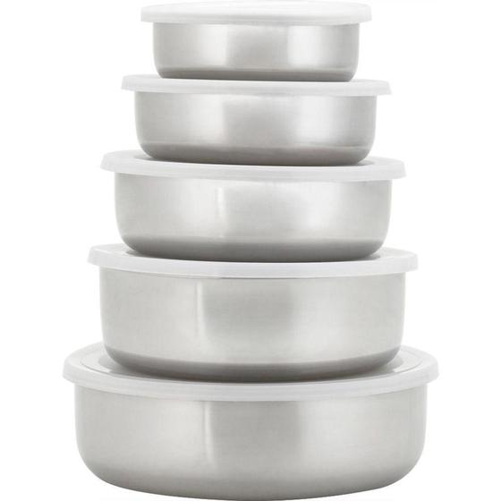 Conjunto de Potes 5 peças Aço Inox La Cuisine EAN 8902019051030 Menor preço em Conjunto de Potes 5 peças Aço Inox La Cuisine EAN 8902019051030