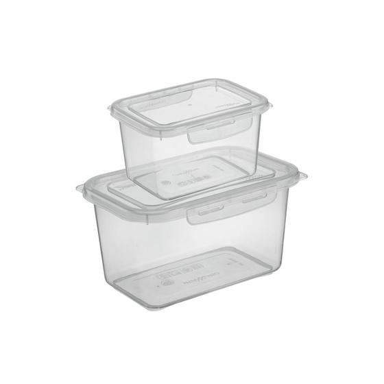 Imagem de Conjunto de Potes Altos, 2 Peças com Travas, 1.000 ml / 2.250 ml