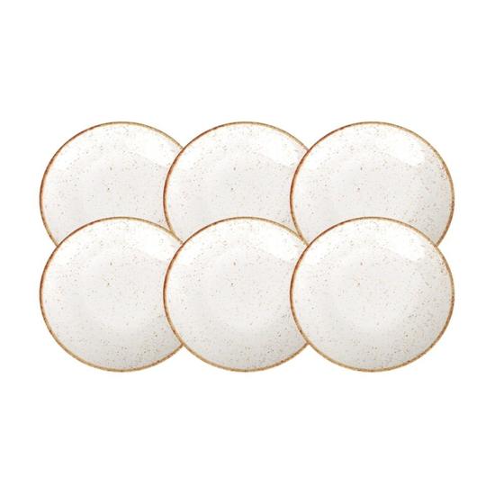 Imagem de Conjunto de Pratos de Sobremesa 06 Peças Rústico Marrom Tramontina